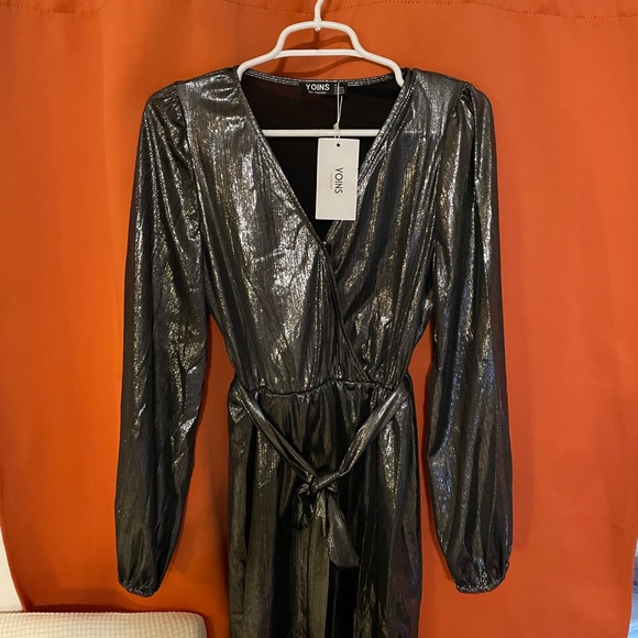 YOINS Dresses & Skirts - YOINS Shimmering Black Dress